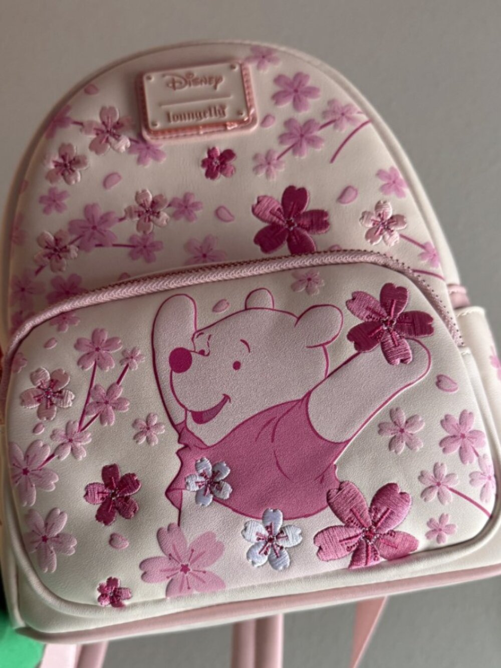 Loungefly Disney Winnie the Pooh Cherry Blossom Mini Backpack Pink NWT